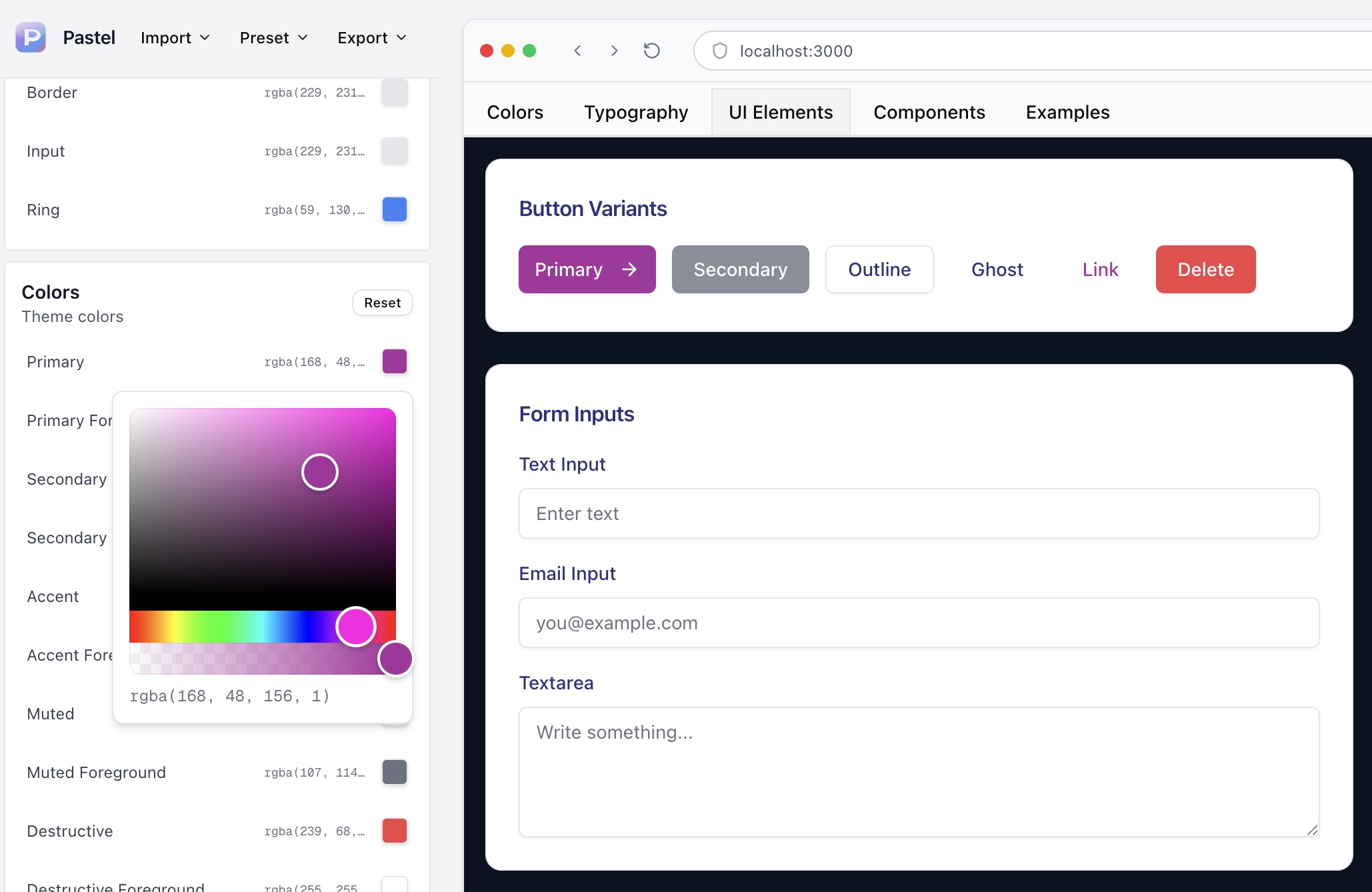 Pastel component-scoped styling